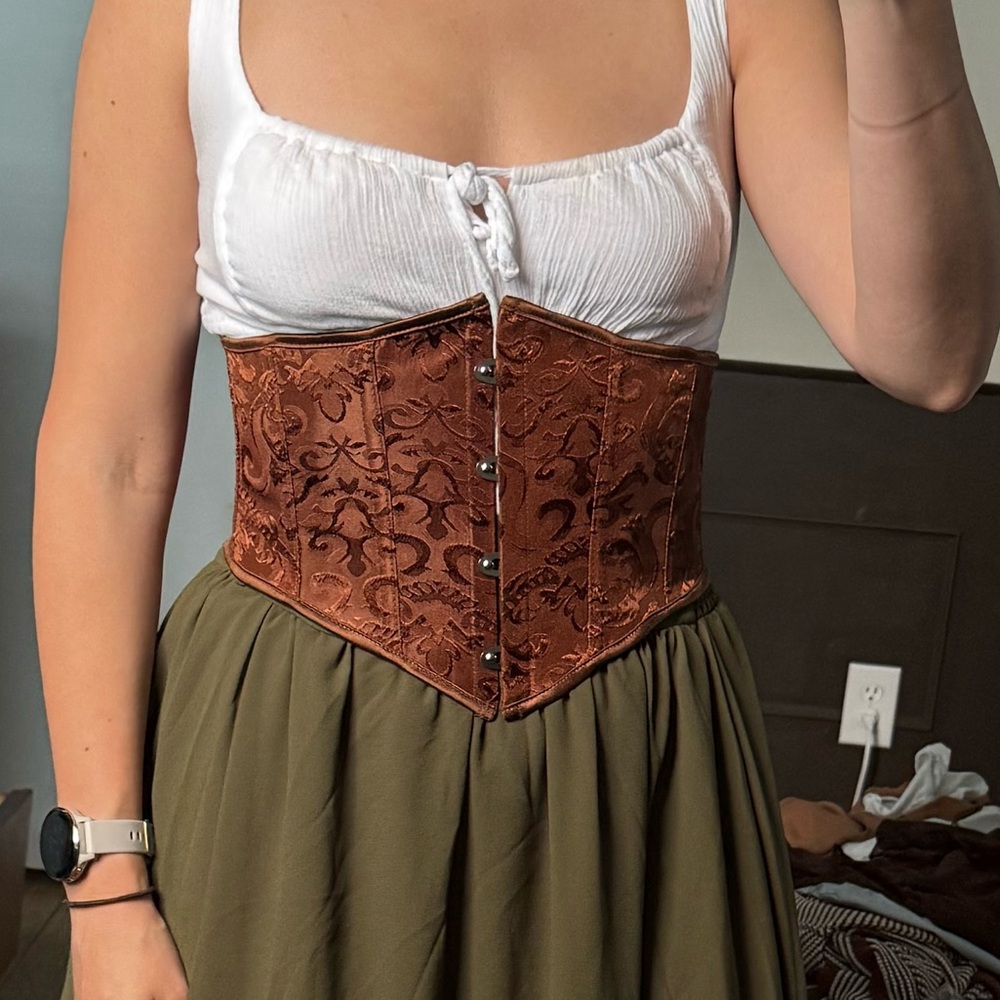 Brown Renaissance Corset Top